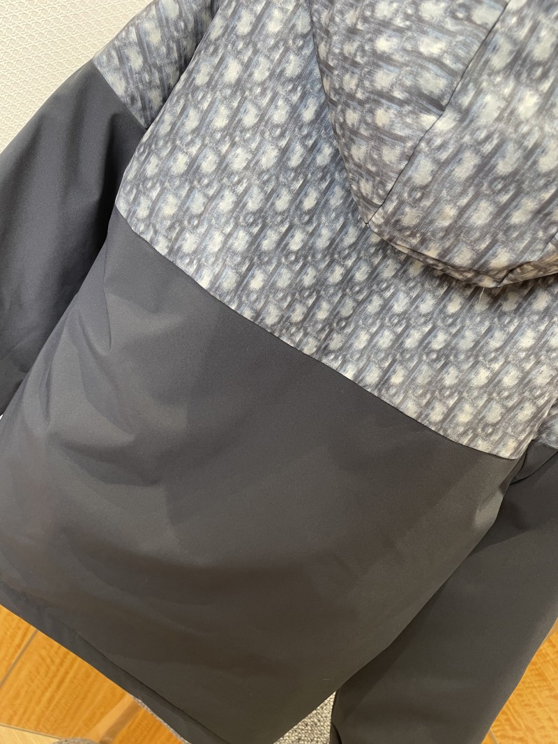 Dior Jacquard Patchwork Hooded Down Jacket 1 6