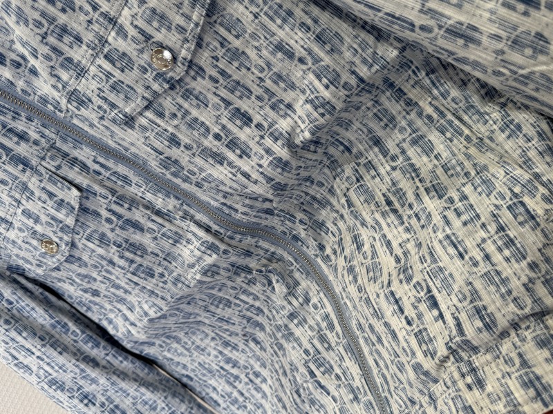 Dior All-Over Print Zipper Hooded Down Jacket 4