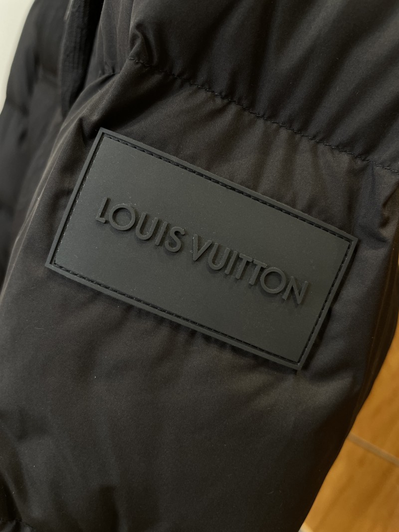 LV Jacquard Hooded Quilted Down Jacket 5