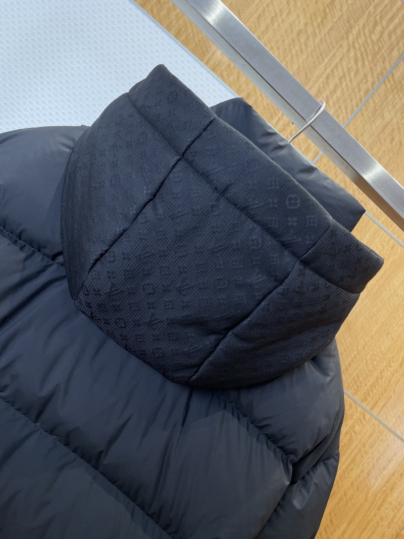 LV Jacquard Hooded Quilted Down Jacket 6