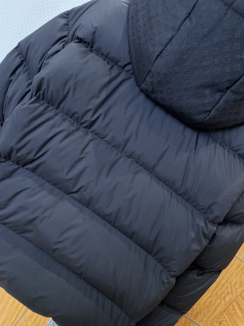 LV Jacquard Hooded Quilted Down Jacket 7