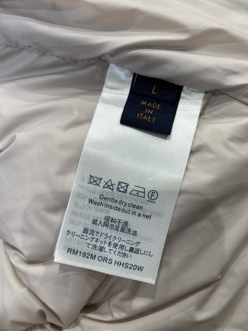 LV Leather-Label Hooded Down Jacket 1 8