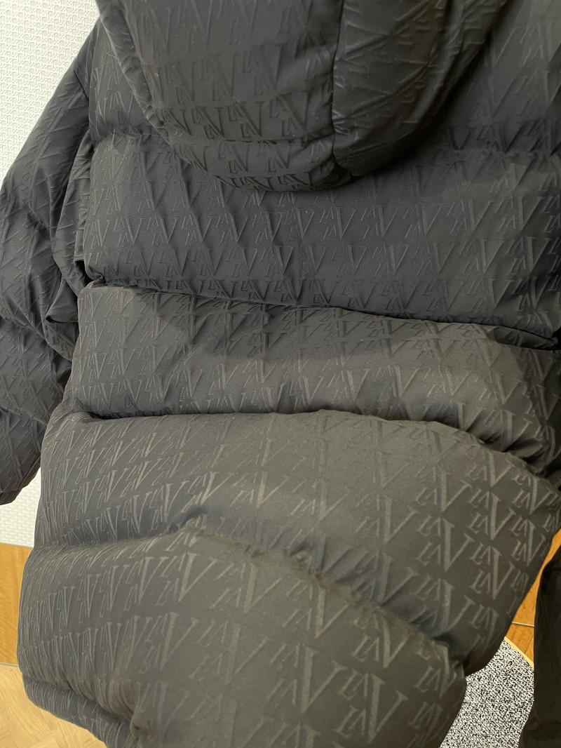 LV Leather-Label Hooded Down Jacket 2 7