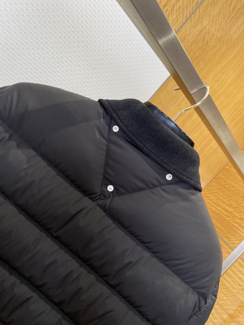 Prada Metal Triangle Logo Lapel Down Jacket 2 4