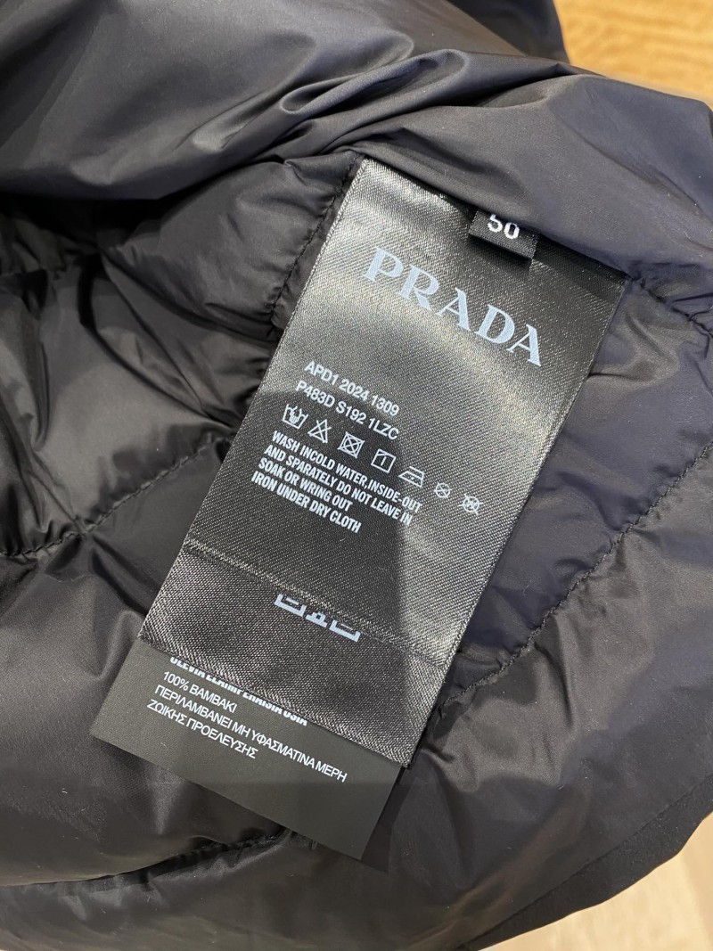 Prada Metal Triangle Logo Lapel Down Jacket 2 7