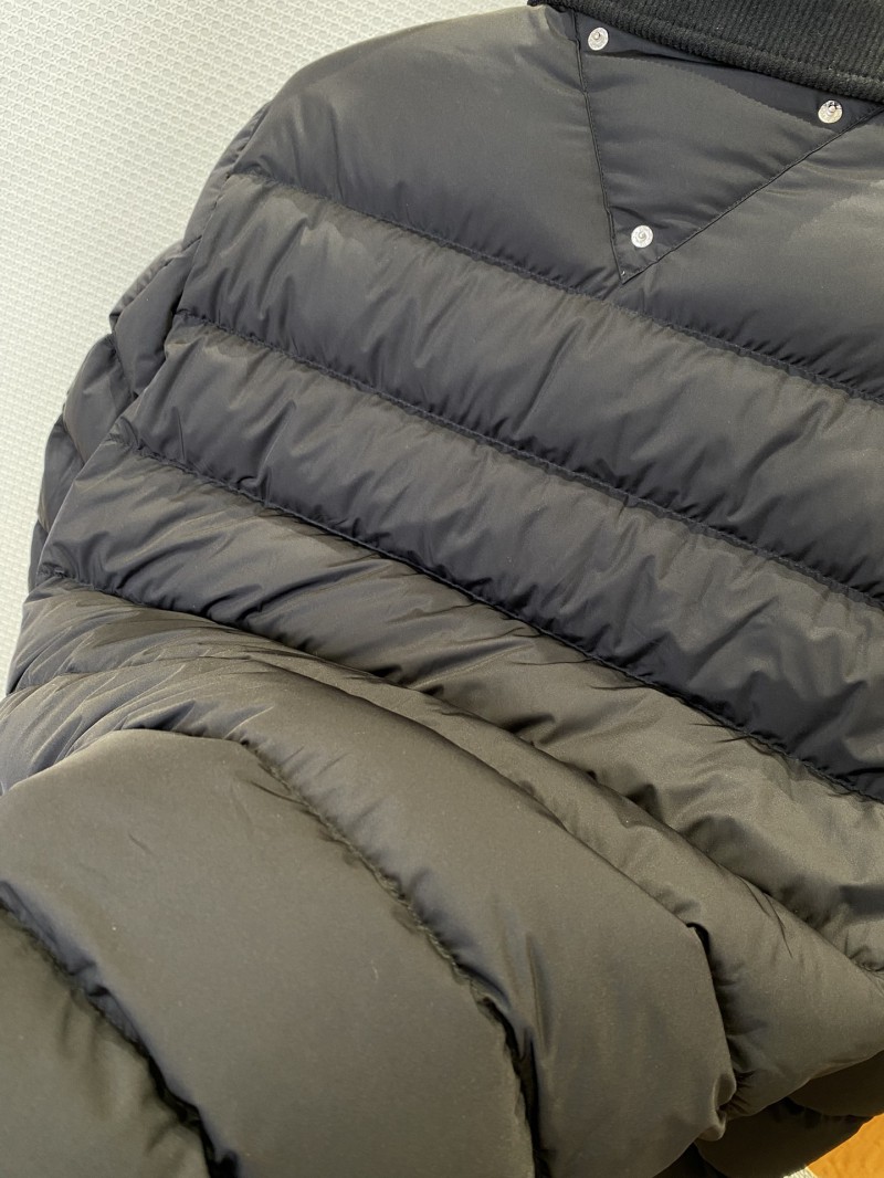 Prada Metal Triangle Logo Lapel Down Jacket 2 8