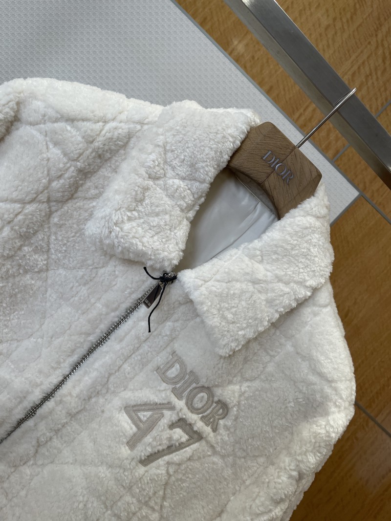 Dior Digital Embroidered Diamond Quilted Jacket Coat 1 2