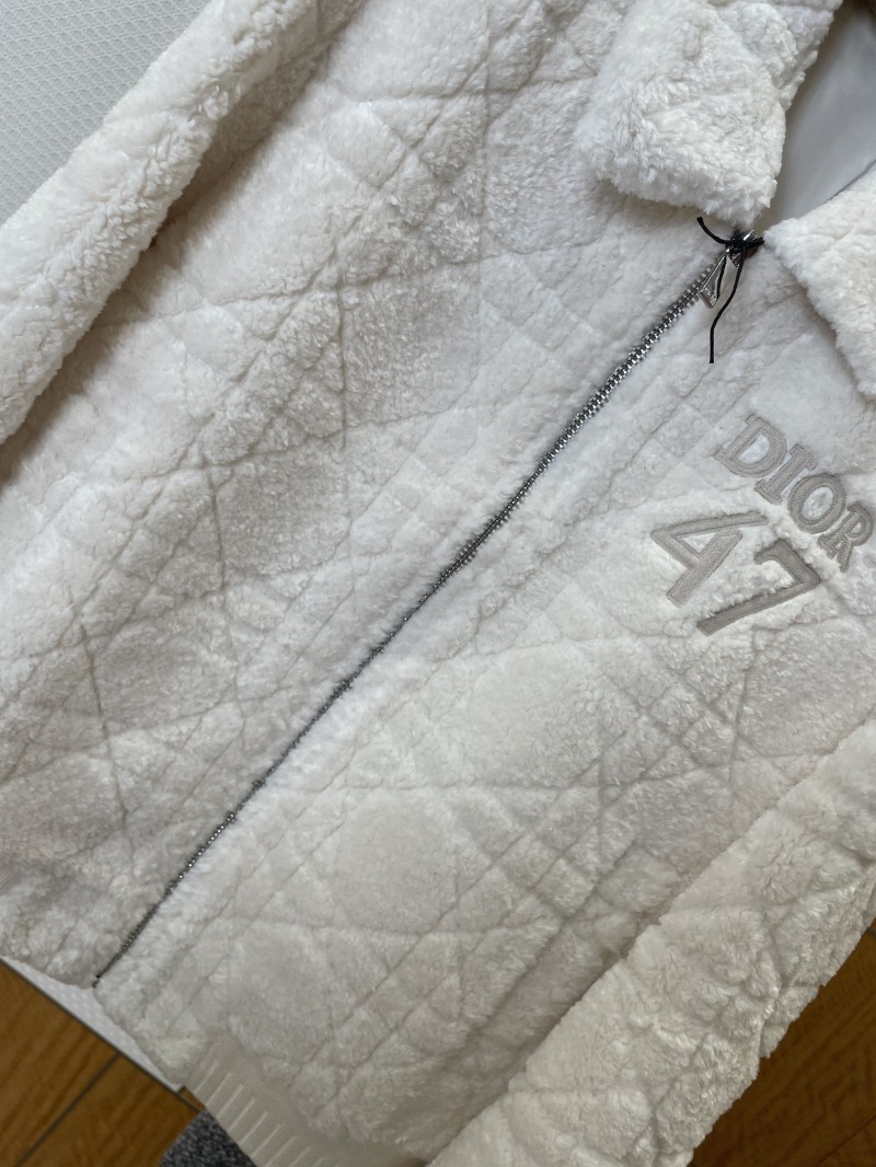 Dior Digital Embroidered Diamond Quilted Jacket Coat 1 3