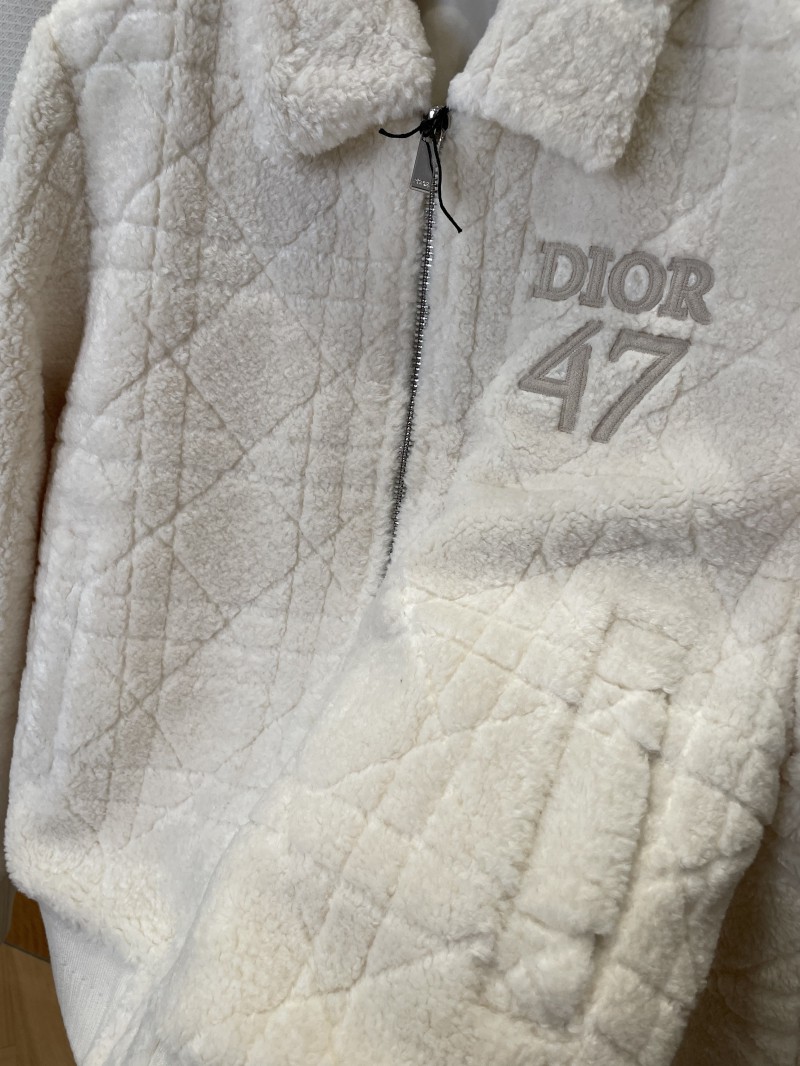 Dior Digital Embroidered Diamond Quilted Jacket Coat 1 4