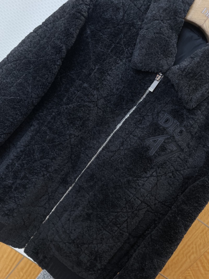 Dior Digital Embroidered Diamond Quilted Jacket Coat 2 3
