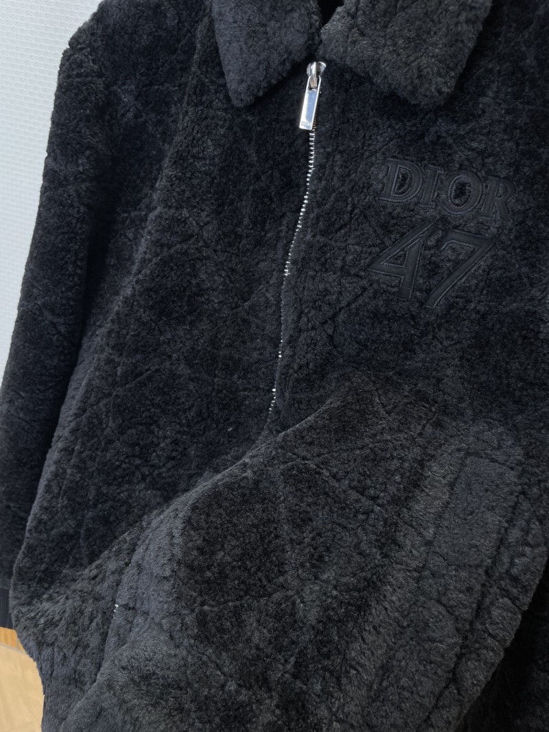 Dior Digital Embroidered Diamond Quilted Jacket Coat 2 4
