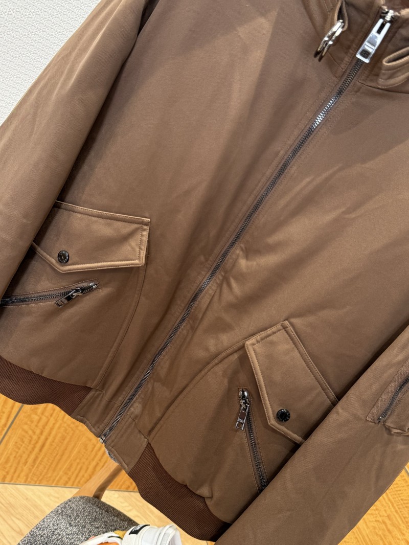 Prada Cuff Logo Zipper Pocket Down Jacket 1 3