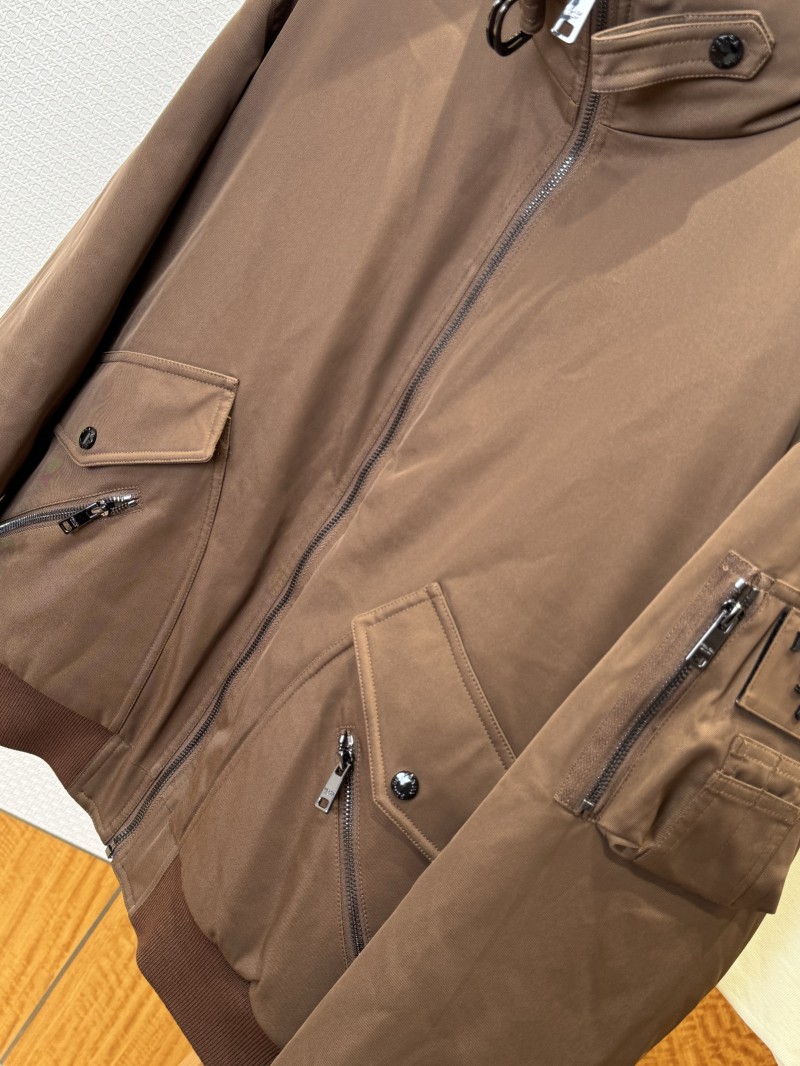 Prada Cuff Logo Zipper Pocket Down Jacket 1 4