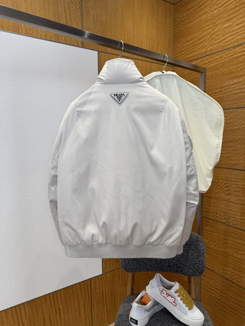 Prada Cuff Logo Zipper Pocket Down Jacket 3 1