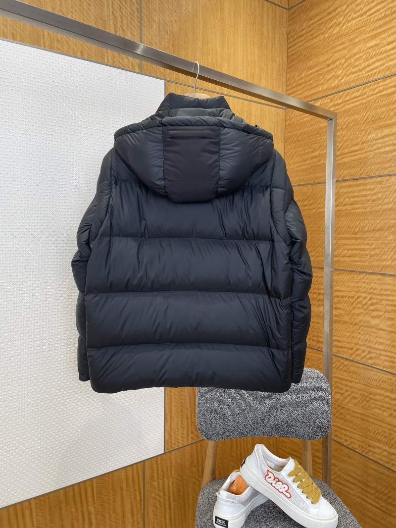 Prada Classic Triangle Logo Detachable Sleeves Down Jacket 1 1