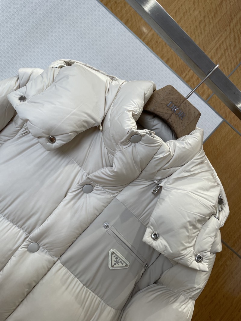 Prada Classic Triangle Logo Detachable Sleeves Down Jacket 2 2