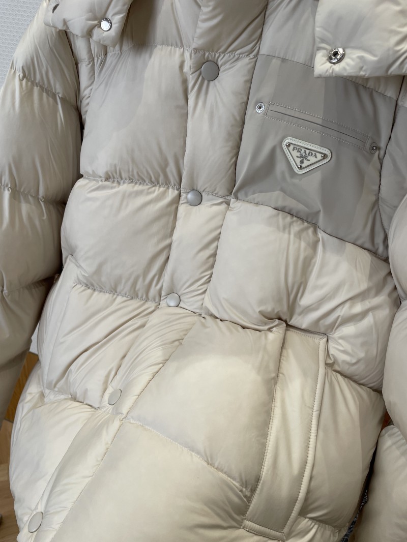 Prada Classic Triangle Logo Detachable Sleeves Down Jacket 2 4