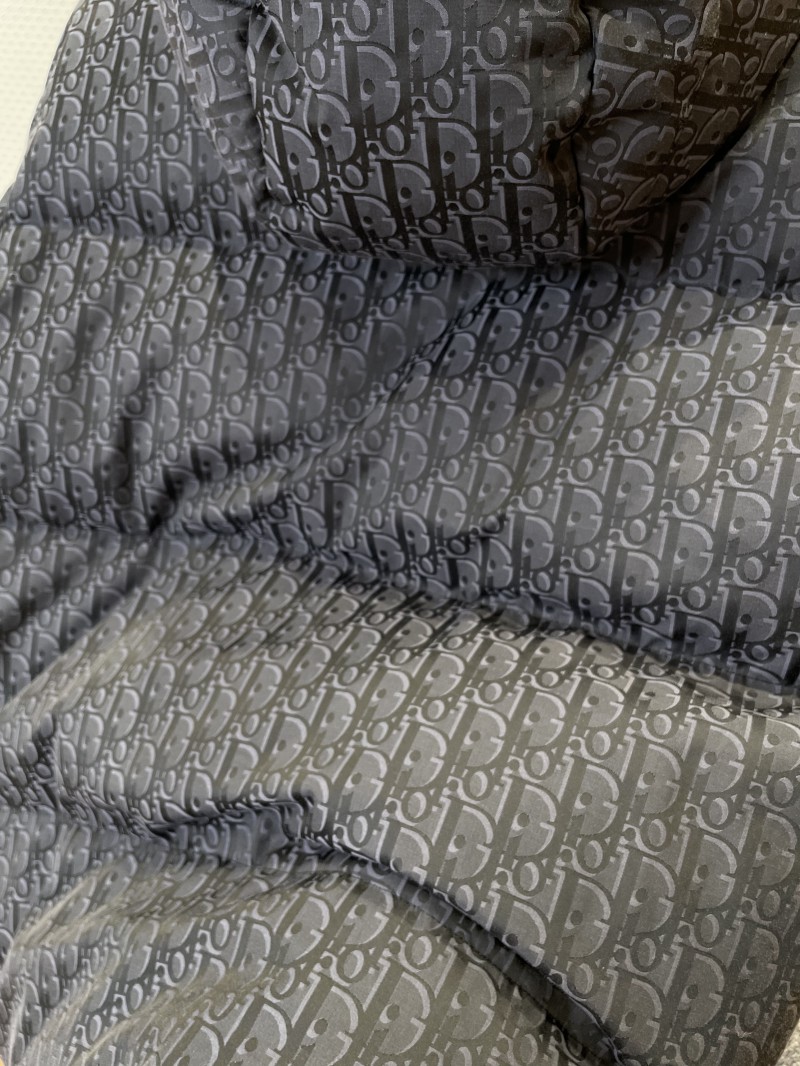 Dior Full-Print Logo Quilted Hooded Down Jacket 7