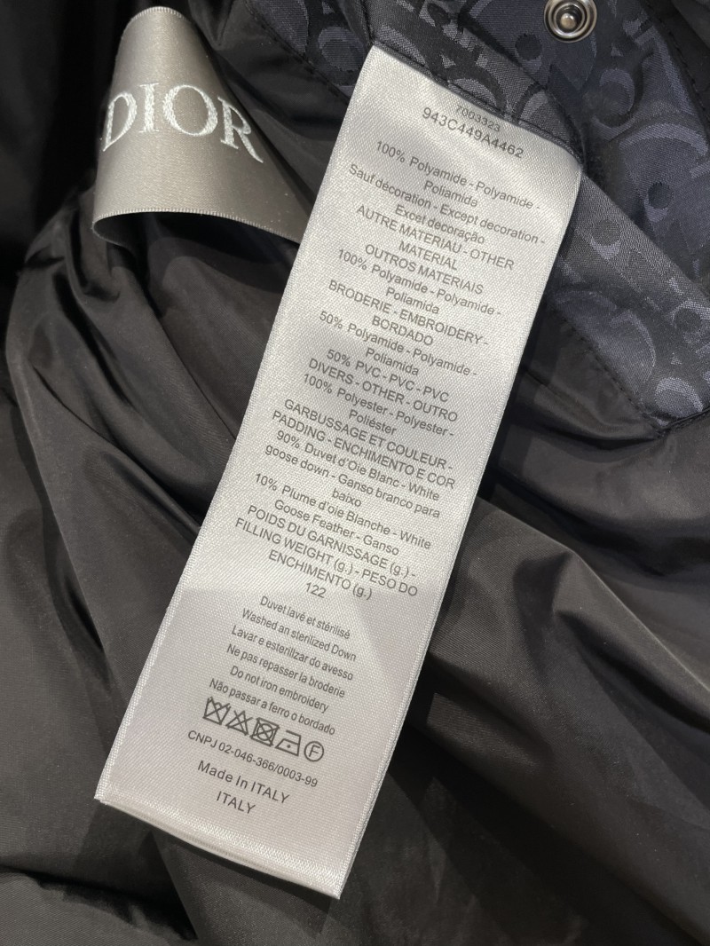 Dior Full-Print Logo Quilted Hooded Down Jacket 8