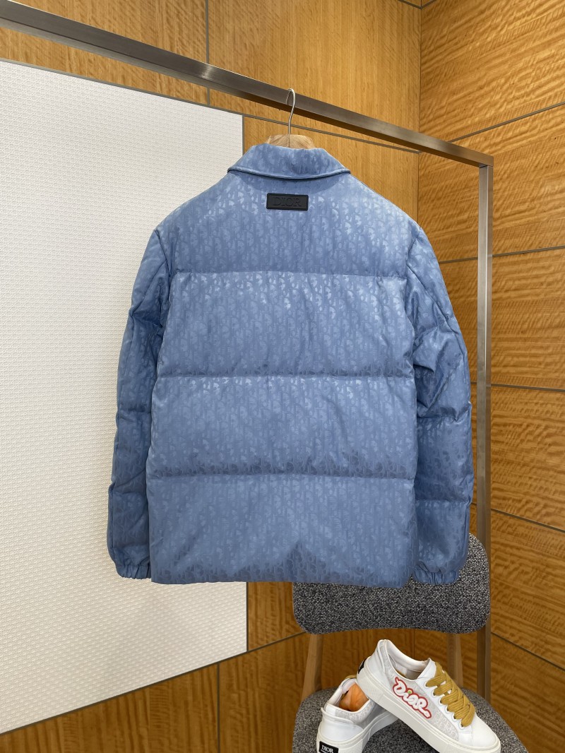 Dior All-Over Print Jacquard Pocket Lapel Down Jacket 1