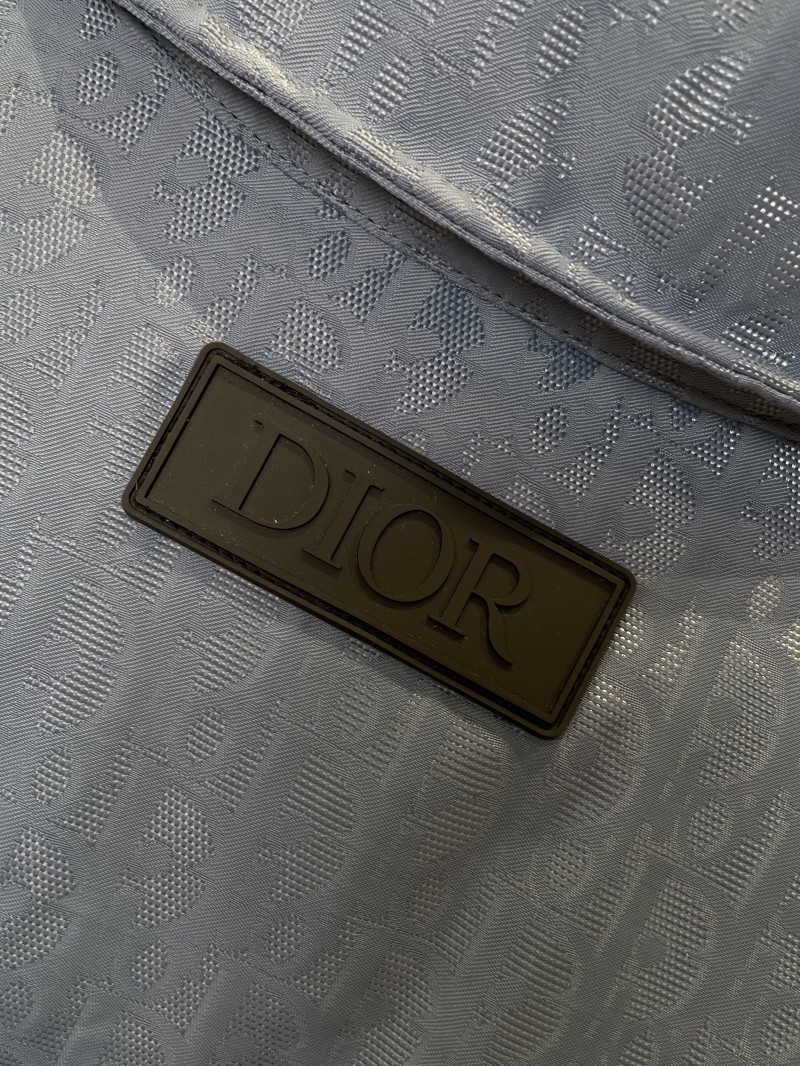 Dior All-Over Print Jacquard Pocket Lapel Down Jacket 8
