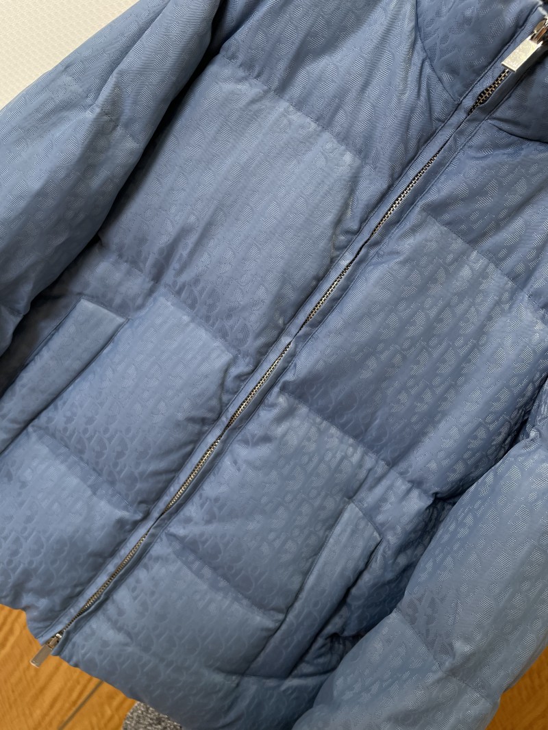 Dior All-Over Print Jacquard Stand Collar Down Jacket 1 3