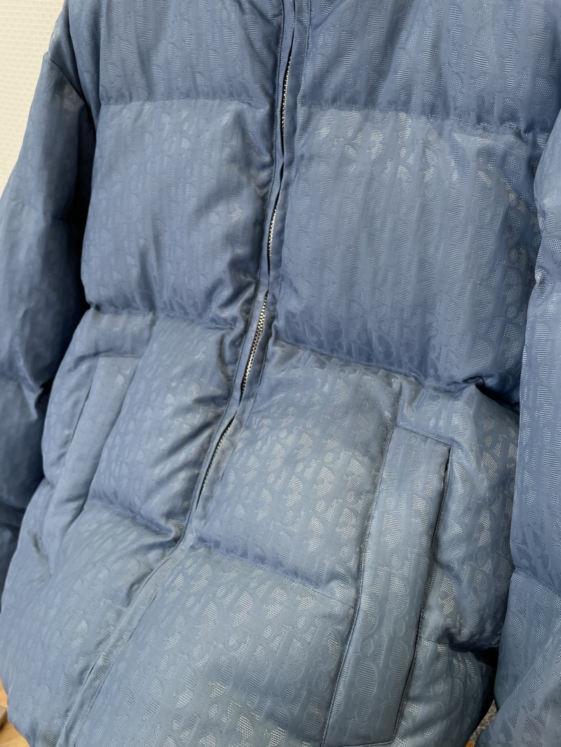 Dior All-Over Print Jacquard Stand Collar Down Jacket 1 4