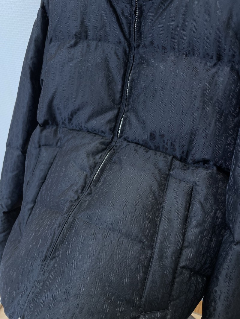 Dior All-Over Print Jacquard Stand Collar Down Jacket 2 4