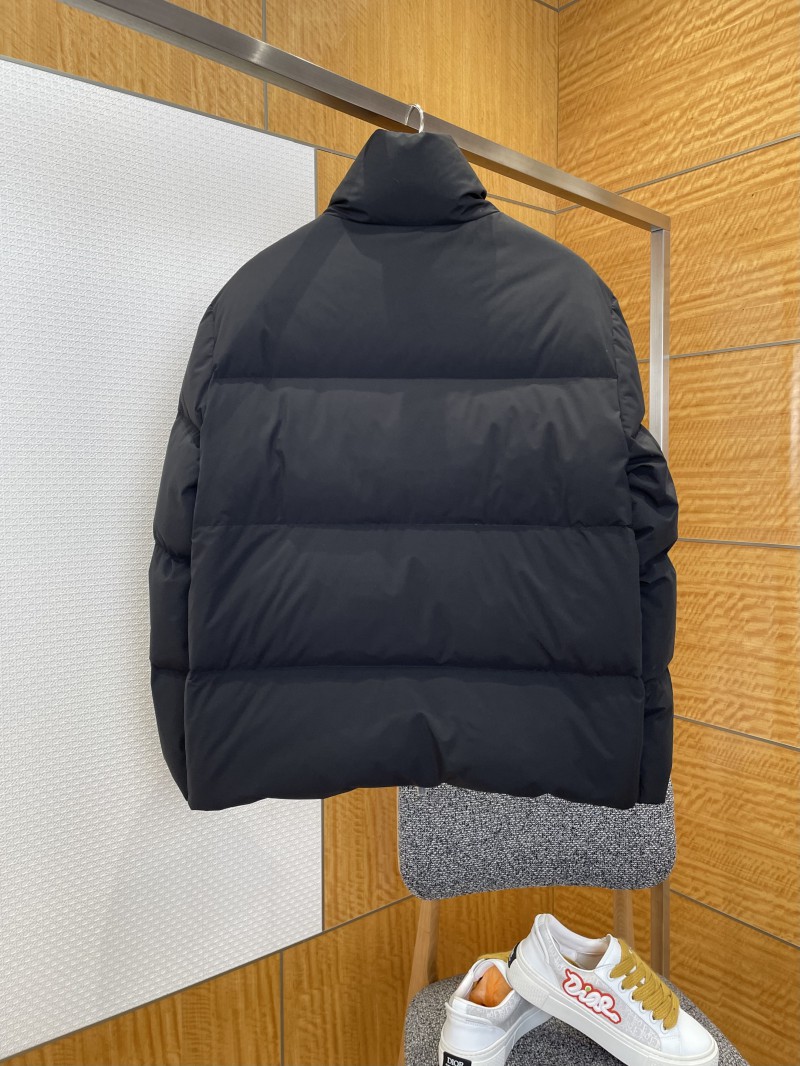 Dior Logo Zipper Stand Collar Down Jacket 1