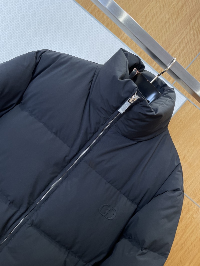 Dior Logo Zipper Stand Collar Down Jacket 2