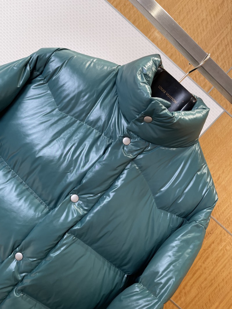 Prada 3D Logo Glossy Stand Collar Down Jacket1 2
