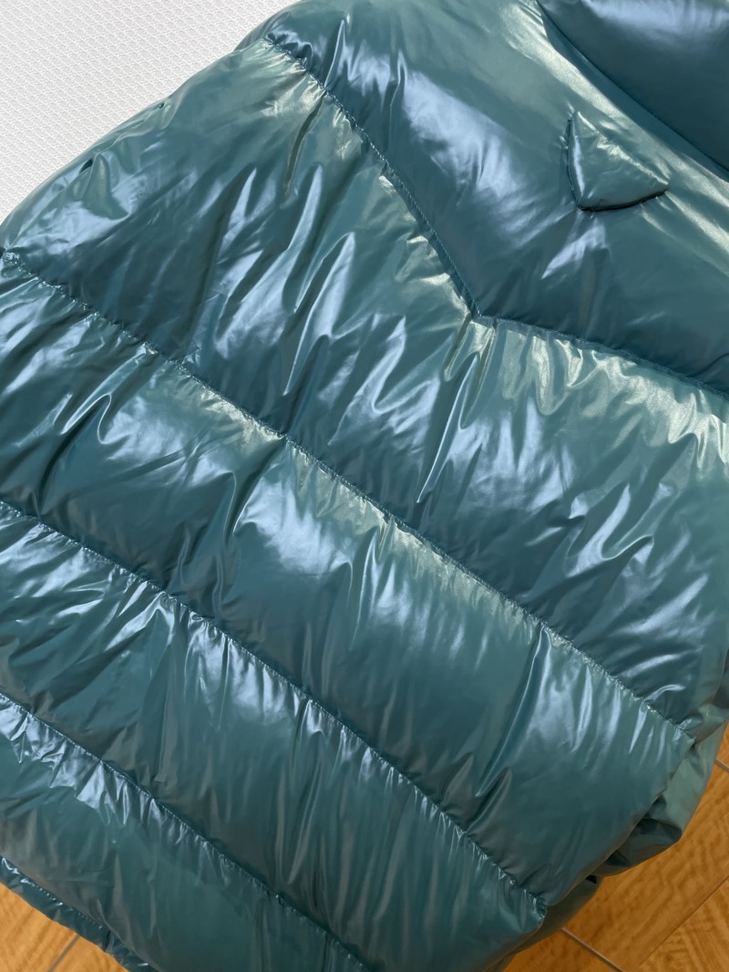 Prada 3D Logo Glossy Stand Collar Down Jacket1 6