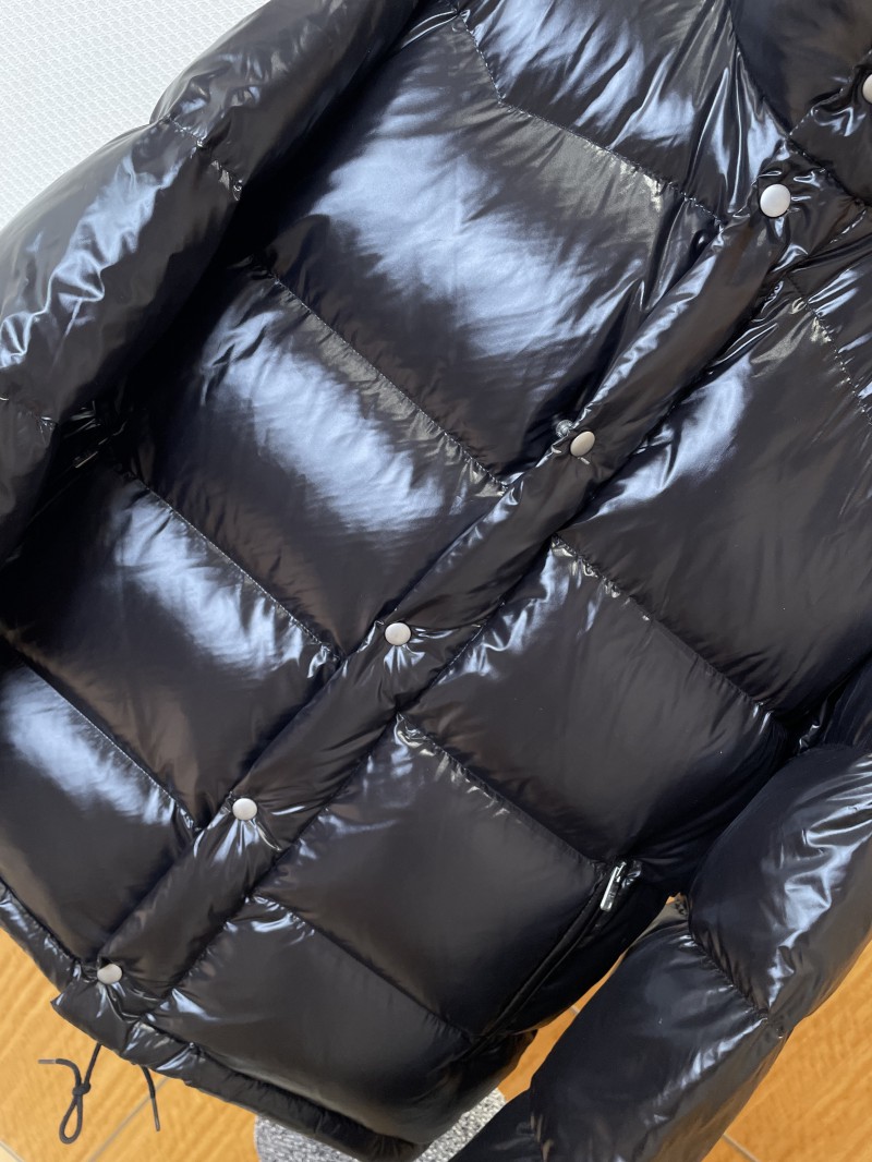 Prada 3D Logo Glossy Stand Collar Down Jacket 2 3