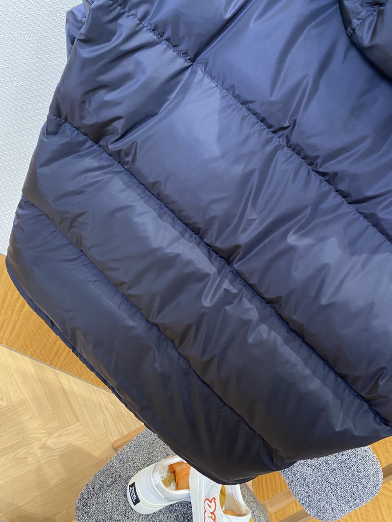 Prada Enameled Triangle Logo Stand Collar Hooded Down Jacket1 5