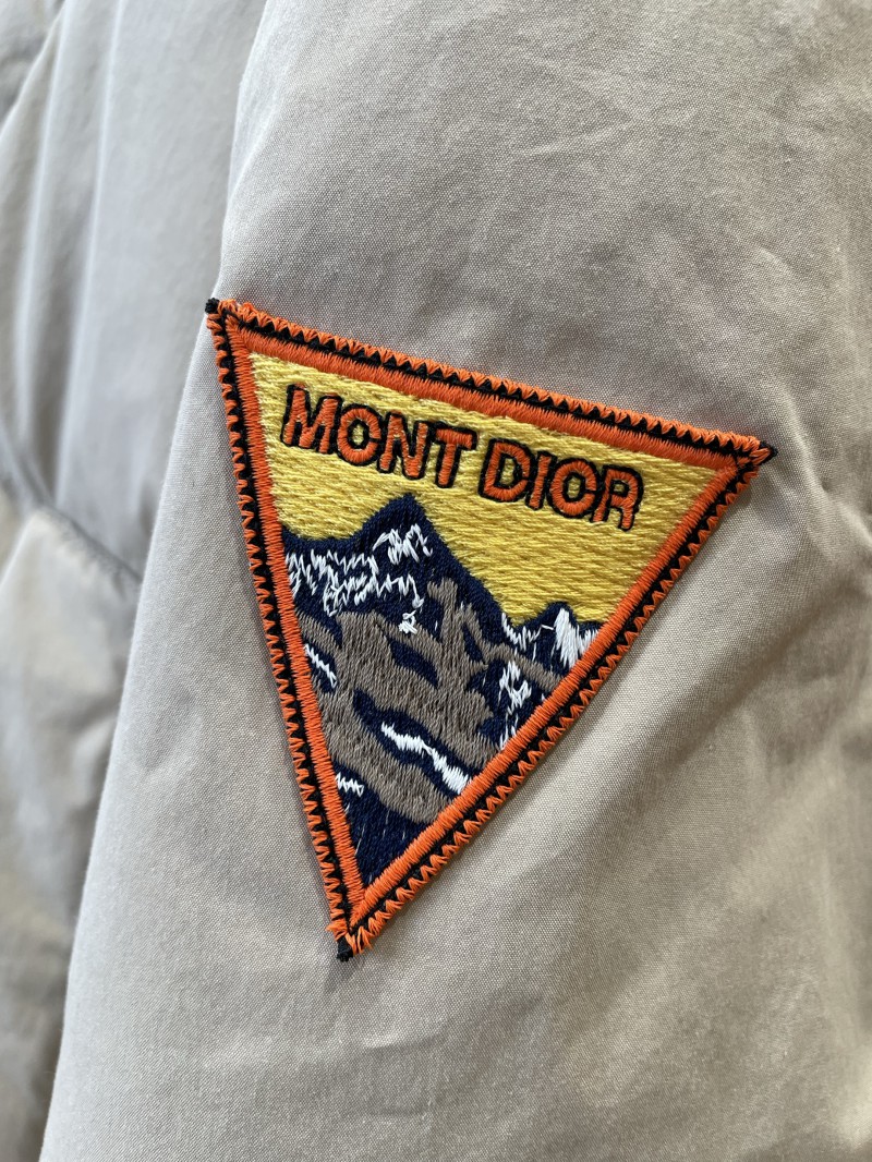 Dior Embroidered Patch Baseball Collar Cotton Jacket 4