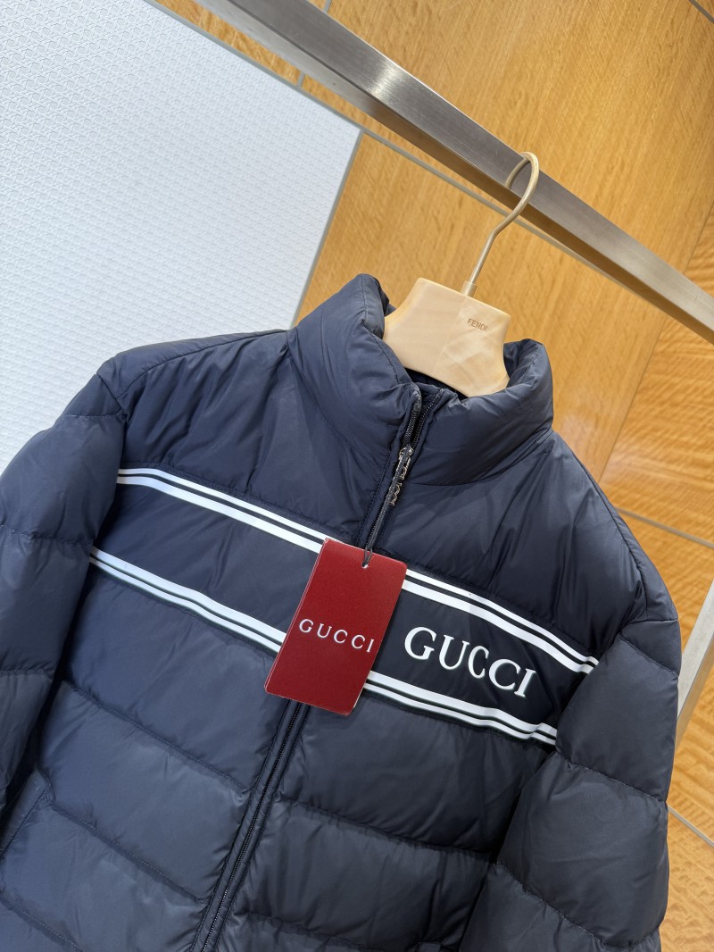 Gucci Letter Jacquard Stand Collar Down Jacket 2