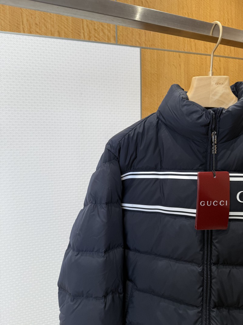 Gucci Letter Jacquard Stand Collar Down Jacket 3