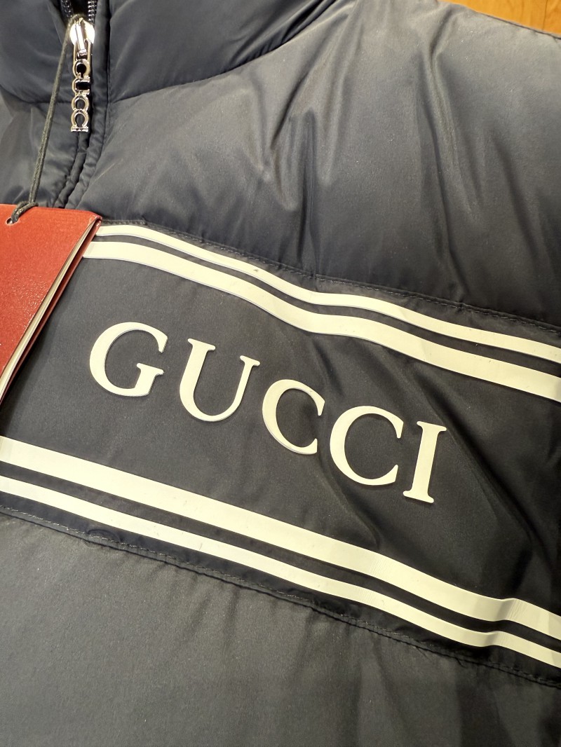 Gucci Letter Jacquard Stand Collar Down Jacket 6