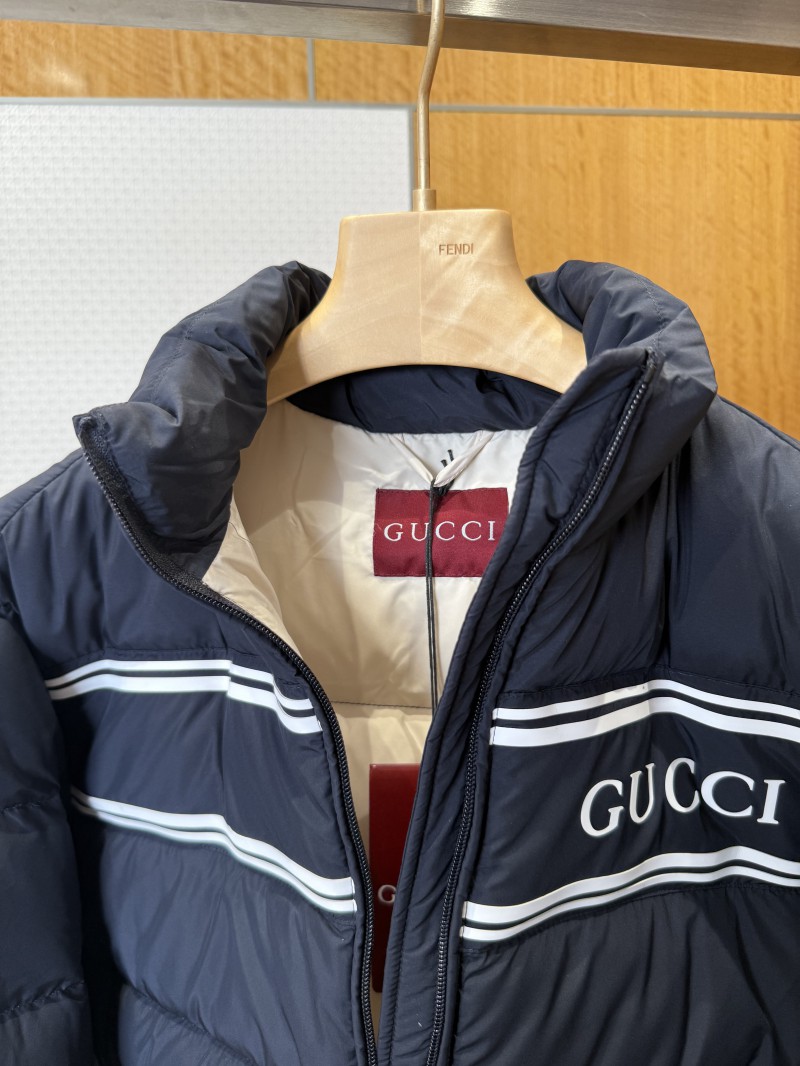 Gucci Letter Jacquard Stand Collar Down Jacket 7