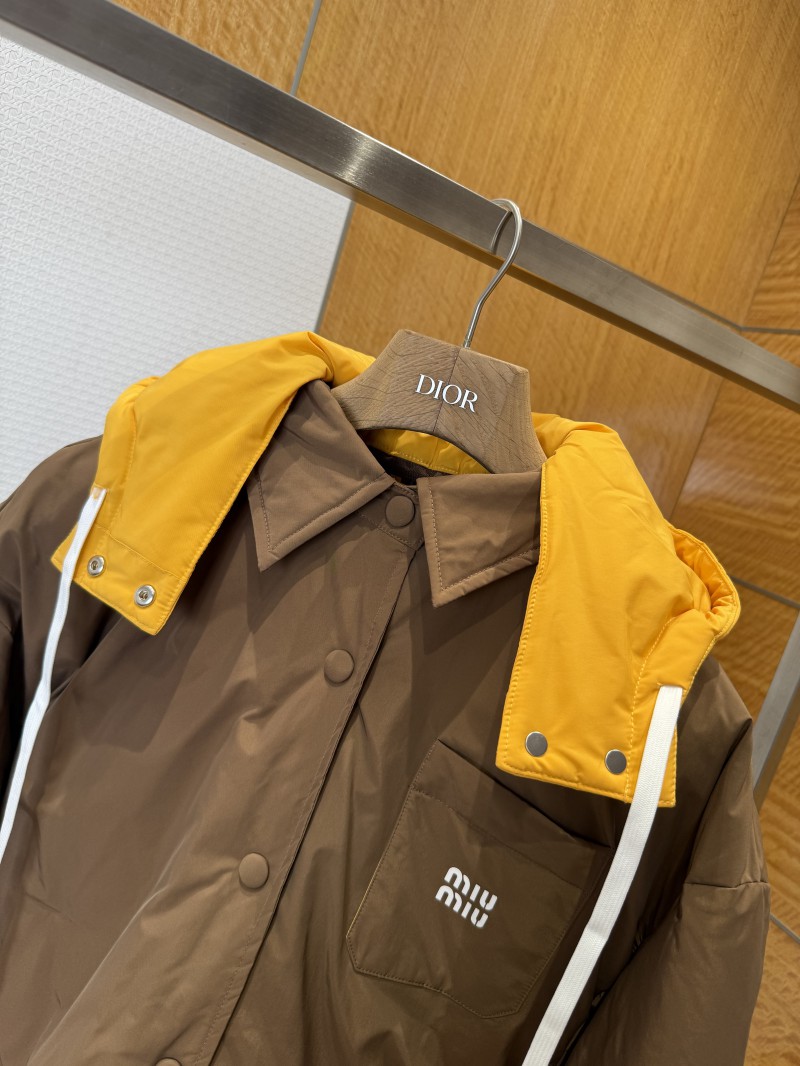 Miu Miu Detachable Hooded Short Down Jacket 2