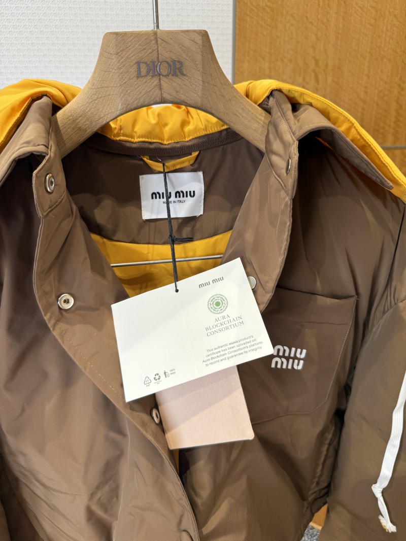 Miu Miu Detachable Hooded Short Down Jacket 6