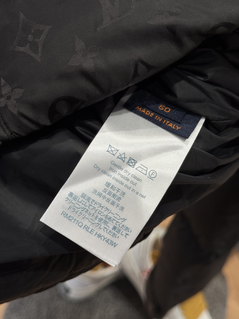 LV All-Over Print Hooded Stand Collar Down Jacket 8