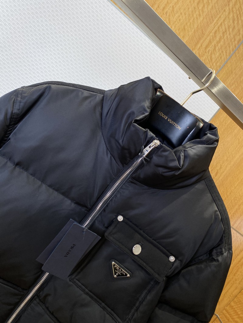 Prada Solid Color Stand Collar Down Jacket 2
