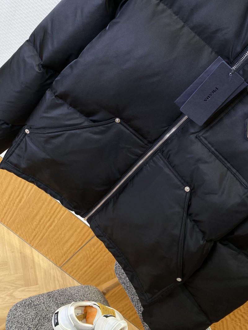Prada Solid Color Stand Collar Down Jacket 3
