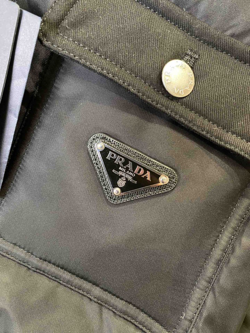 Prada Solid Color Stand Collar Down Jacket 6