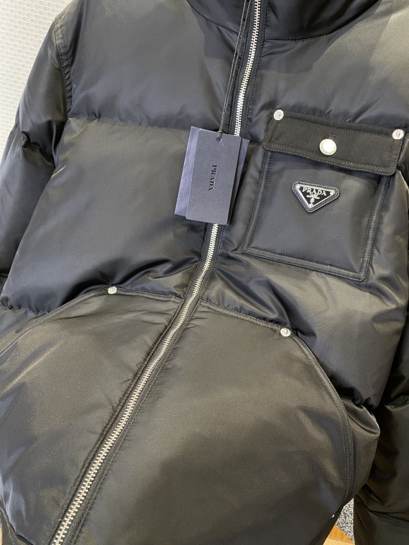 Prada Solid Color Stand Collar Down Jacket 7