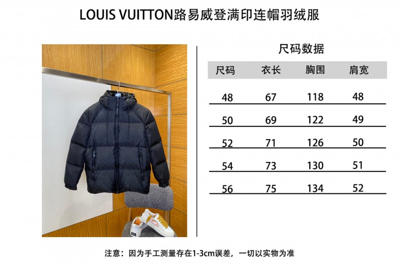 LV Classic Monogram Hooded Down Jacket 1 9