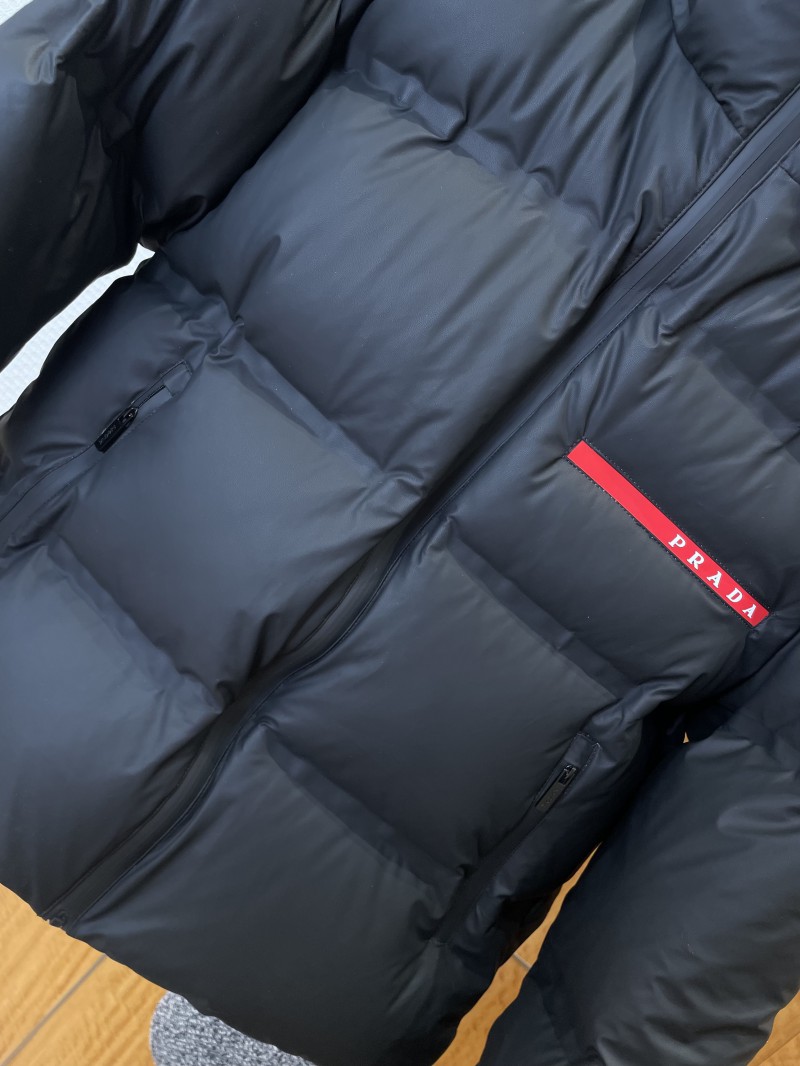 Prada Logo Hooded Down Jacket 4