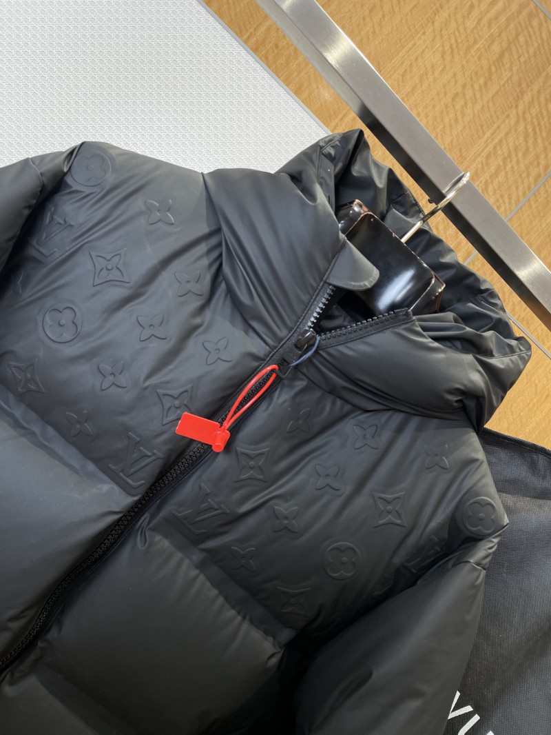 LV Embossed Floral Hooded Down Jacket 3