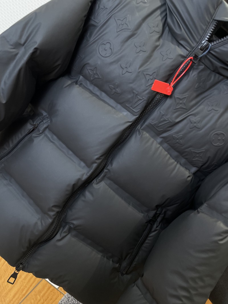 LV Embossed Floral Hooded Down Jacket 4